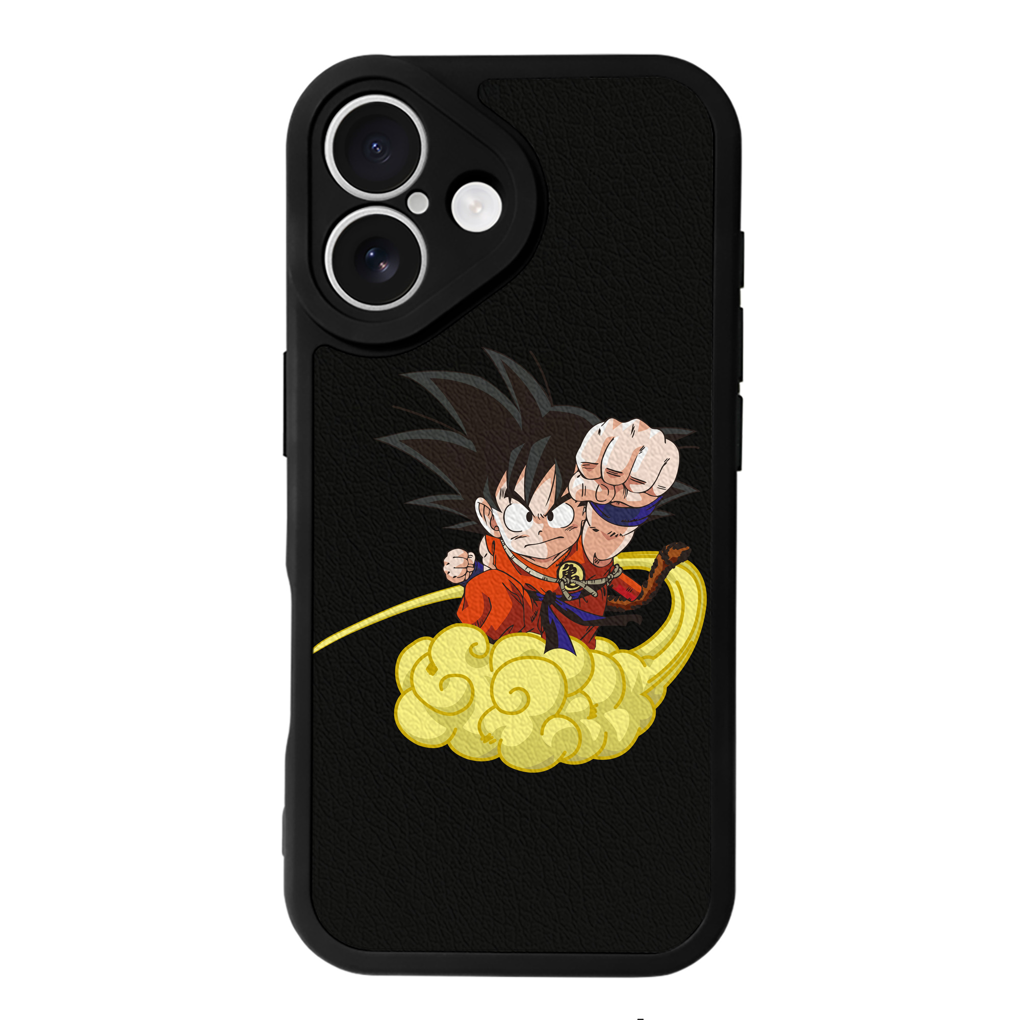 （画像用） ドラゴンボール 孫悟空（そん ごくう）Son Goku カカロット DRAGON BALL Kakarotto 【iPhone 16シリーズ対応】シリコンスマホケース（レザー調） 材質：シリコン